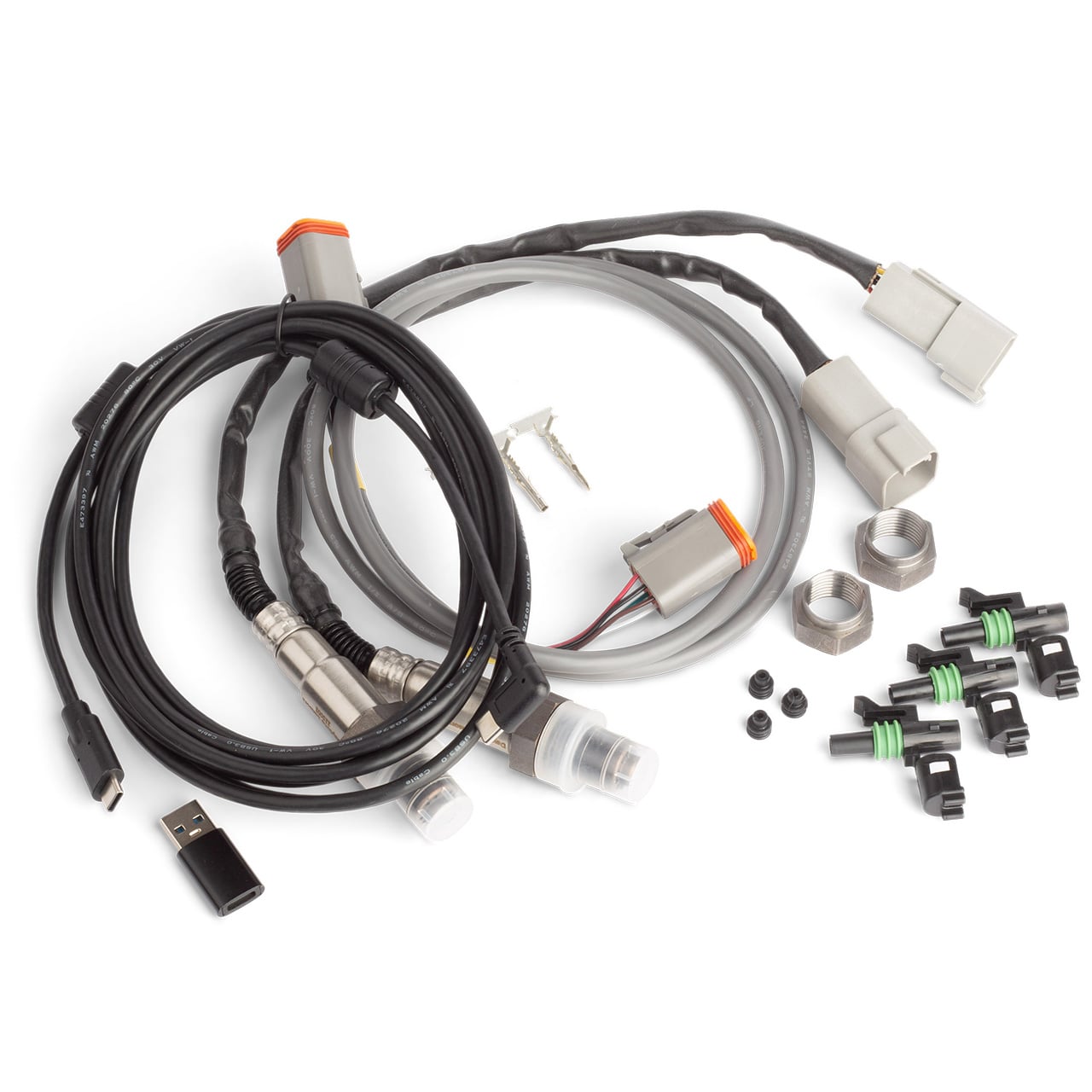 M8FI Fuel Injection Controller Harley G8 and G9 Integrated Wideband O2 Sensors (rugged 4.2) and USB C data cable