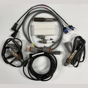 PN 17827 M8FI / TCFI G8 / G9 ECU Service Kit – For Shop Installers and Tuners. This service kit was designed specifically for shops that install and tune our M8FI and TCFI G8/G9 integrated racing ECUs. Instead of waiting on parts when you need them most, this kit keeps the most commonly needed diagnostic and replacement components on your bench and ready to go. As a result, your shop can diagnose, install, and tune faster with fewer delays